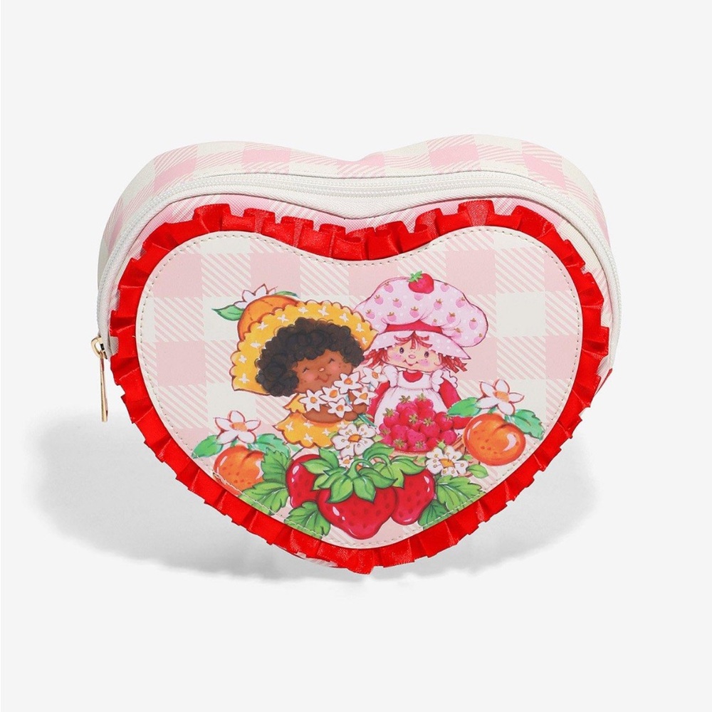 🆕 Strawberry Shortcake and Orange Blossom Heart Makeup Bag Pouch Pencil Case